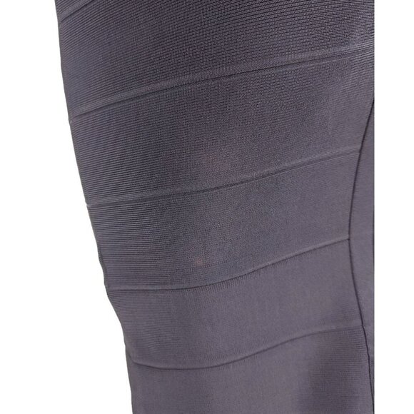 Herve Leger Recycled Rayon Midi Dress Size XS Womens Gray $630 - Picture 9 of 16